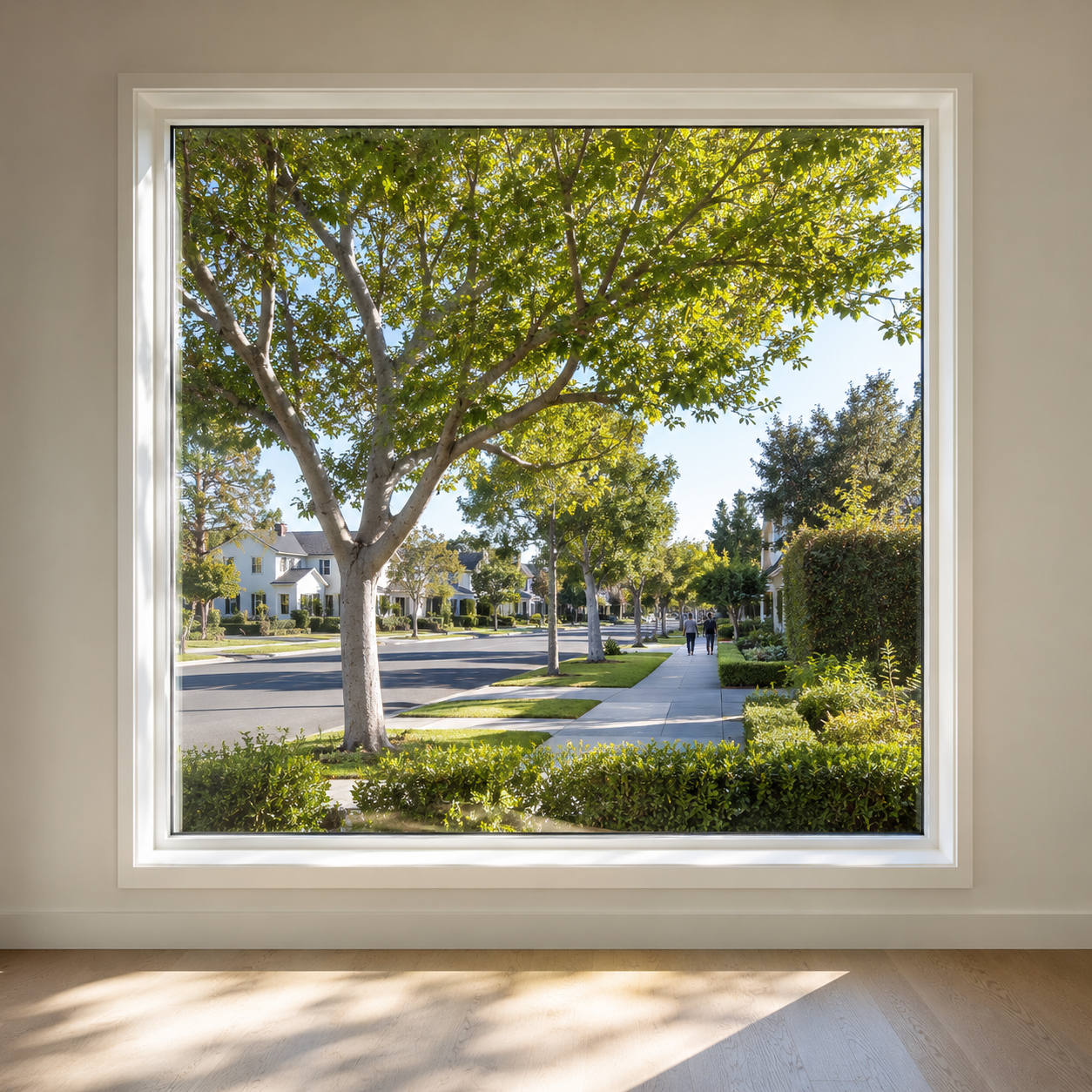 Window view showing film appearance